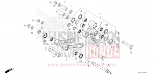 BRACCIO AMMORTIZZATORE CRF250RS di 2025